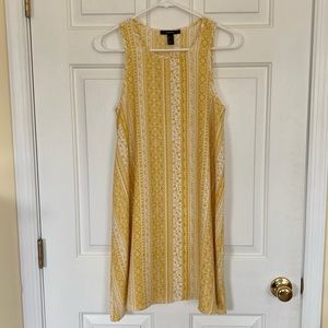 FOREVER 21• Women’s Summer Yellow Tank Shift Dress Size- Small
